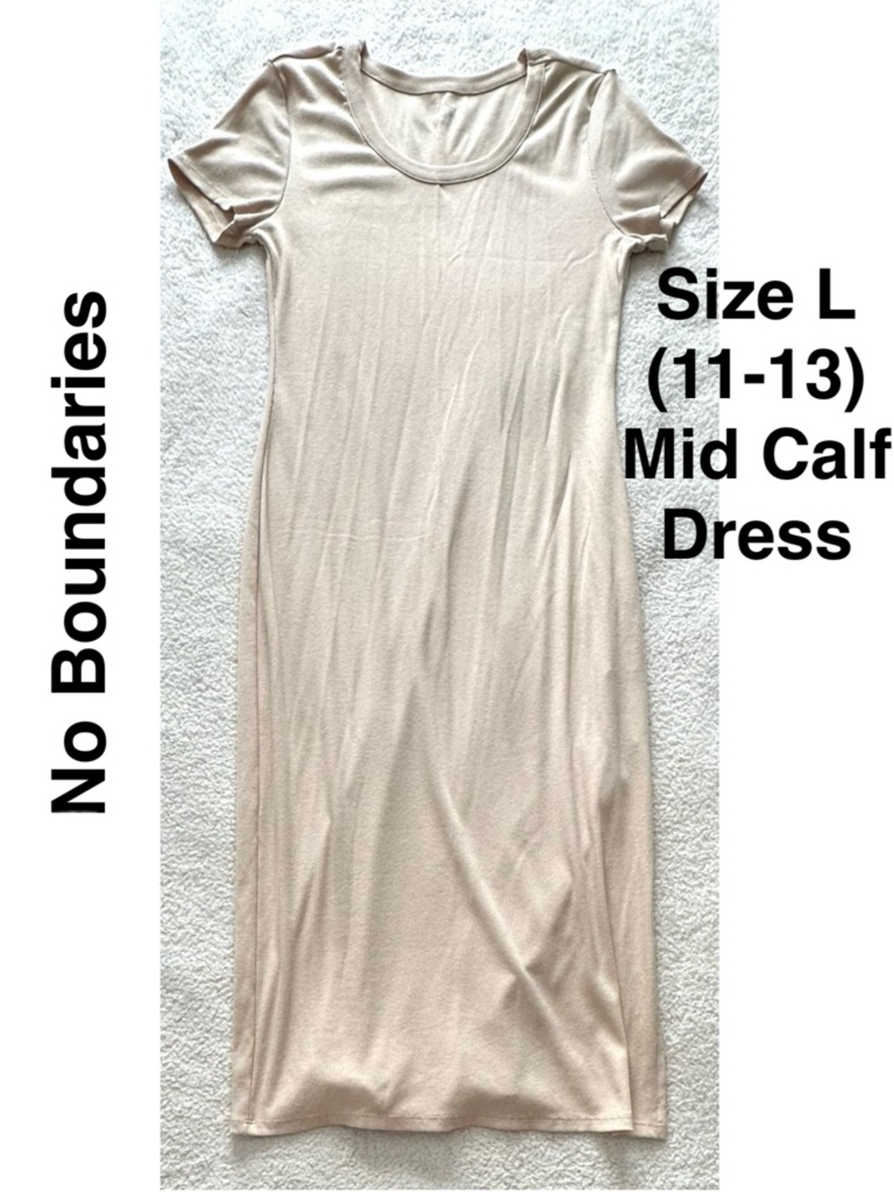 5/$15💥 Junior Mid-calf Maxi Scoop Neck Dress Lightweight